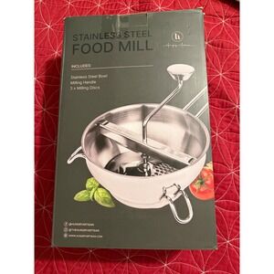 Hungry Artisan Stainless Steel Food Mill With 3 Discs
